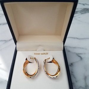 14K Gold Cubic Zirconia Earrings